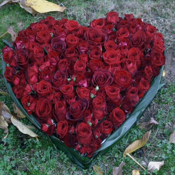 Coeur de roses rouges © Fleur d’Ô 2016