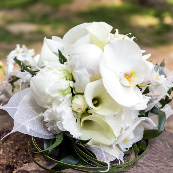 Blanc - Bouquet de mariée - © Fleur d'Ô 2018