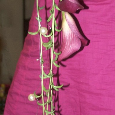 Bouquet de mariée chute rose © Fleur d’Ô 2016