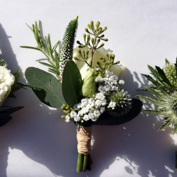 Boutonnières deco mariage © Fleur d’Ô 2018