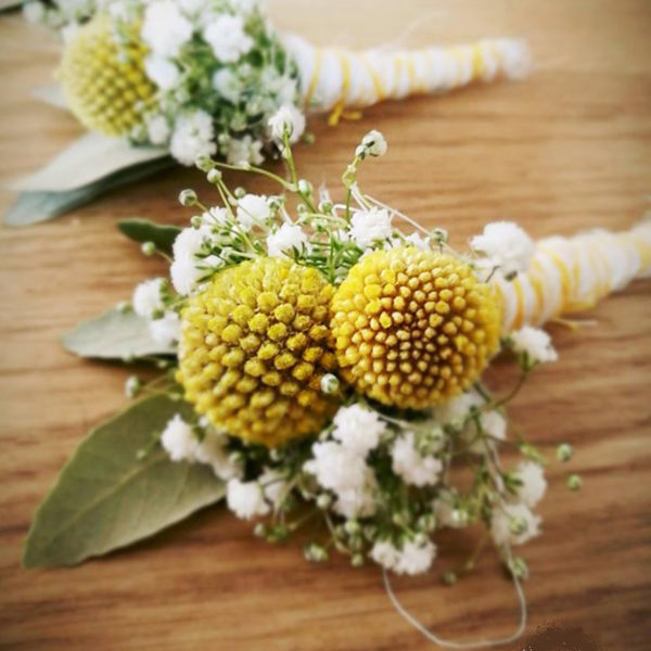 Boutonnières deco mariage © Fleur d’Ô 2018