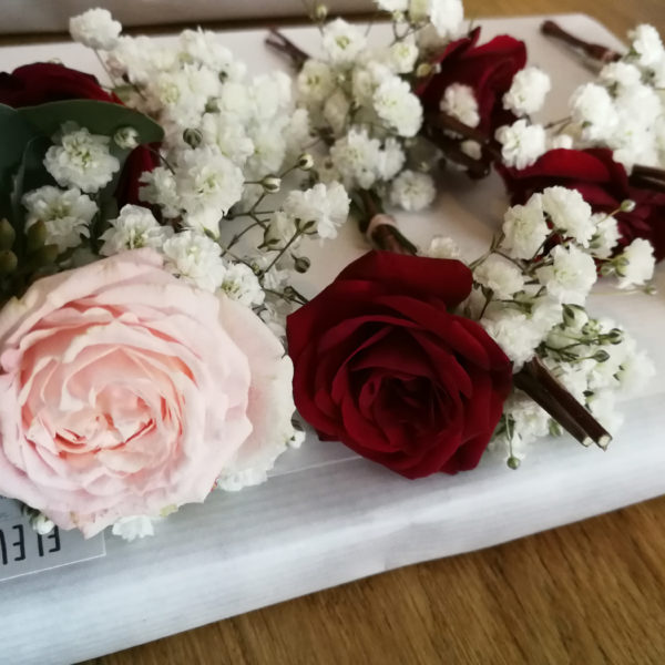 Boutonnières deco mariage © Fleur d’Ô 2018